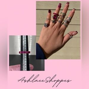 NEW Size 6 Sterling Silver Gold Plated Ruby Baguette Eternity Band